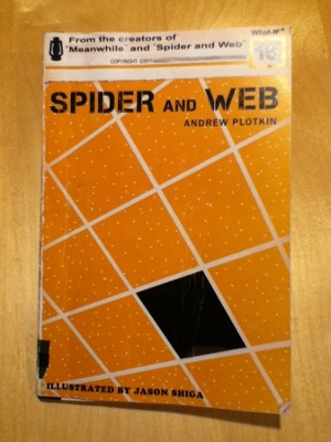 Spider and Web front cover, designed by Jason Shiga