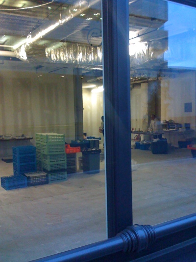 Prep room for the Boston Cyberarts Gala