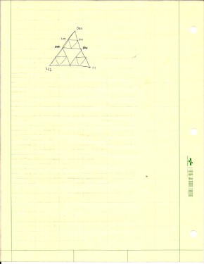 Triangular layout of trinary digits