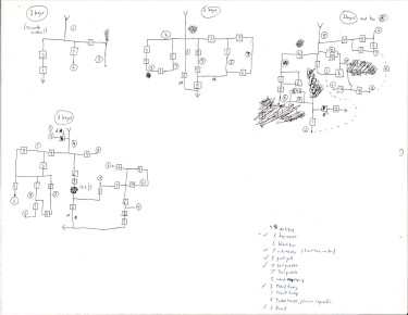 Key-maze puzzle designs