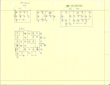 Key-maze puzzle designs